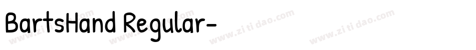 BartsHand Regular字体转换